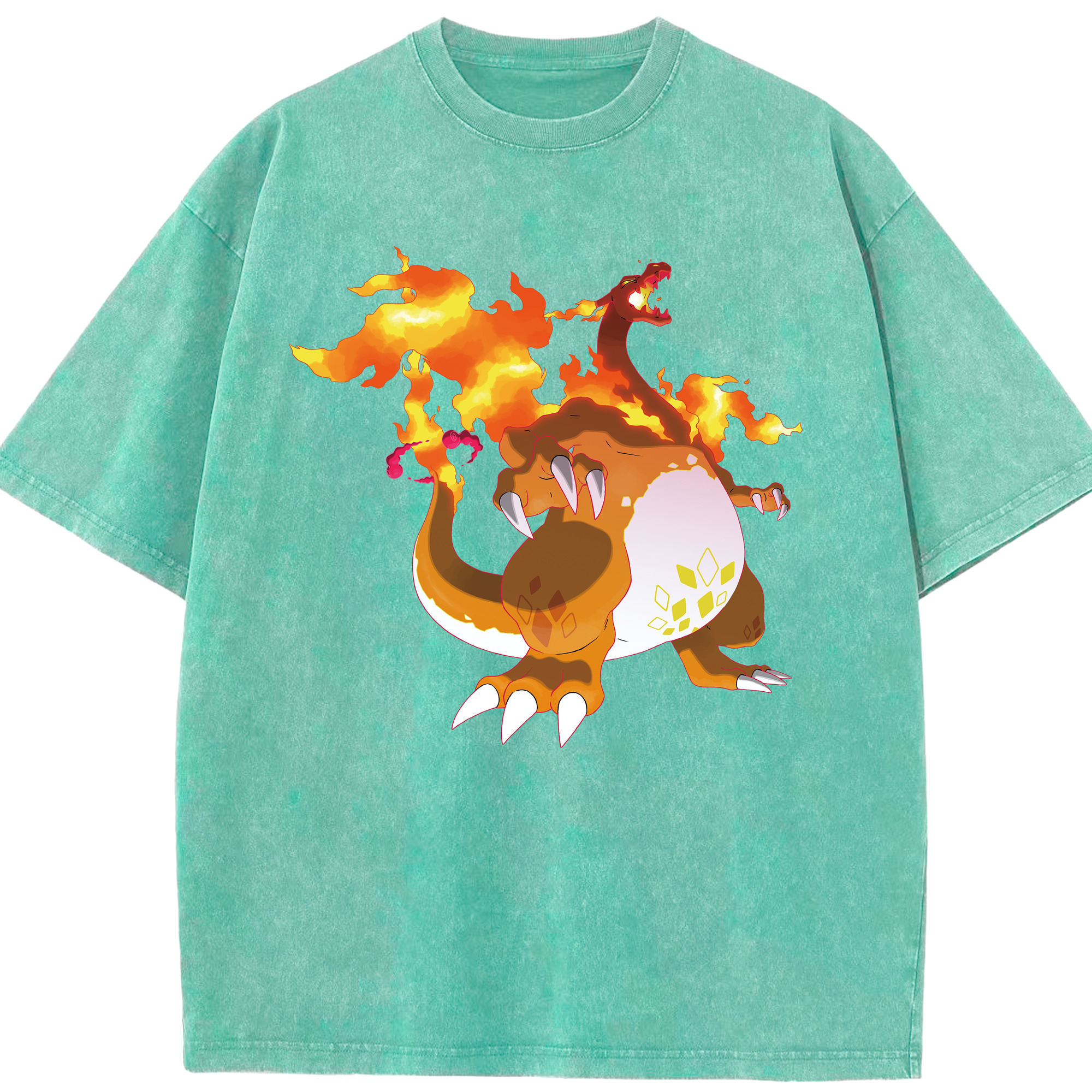 （画像用） ポケットモンスター Pokémon 綿100% ヴィンテージ風 半袖Tシャツ（フロントプリント）